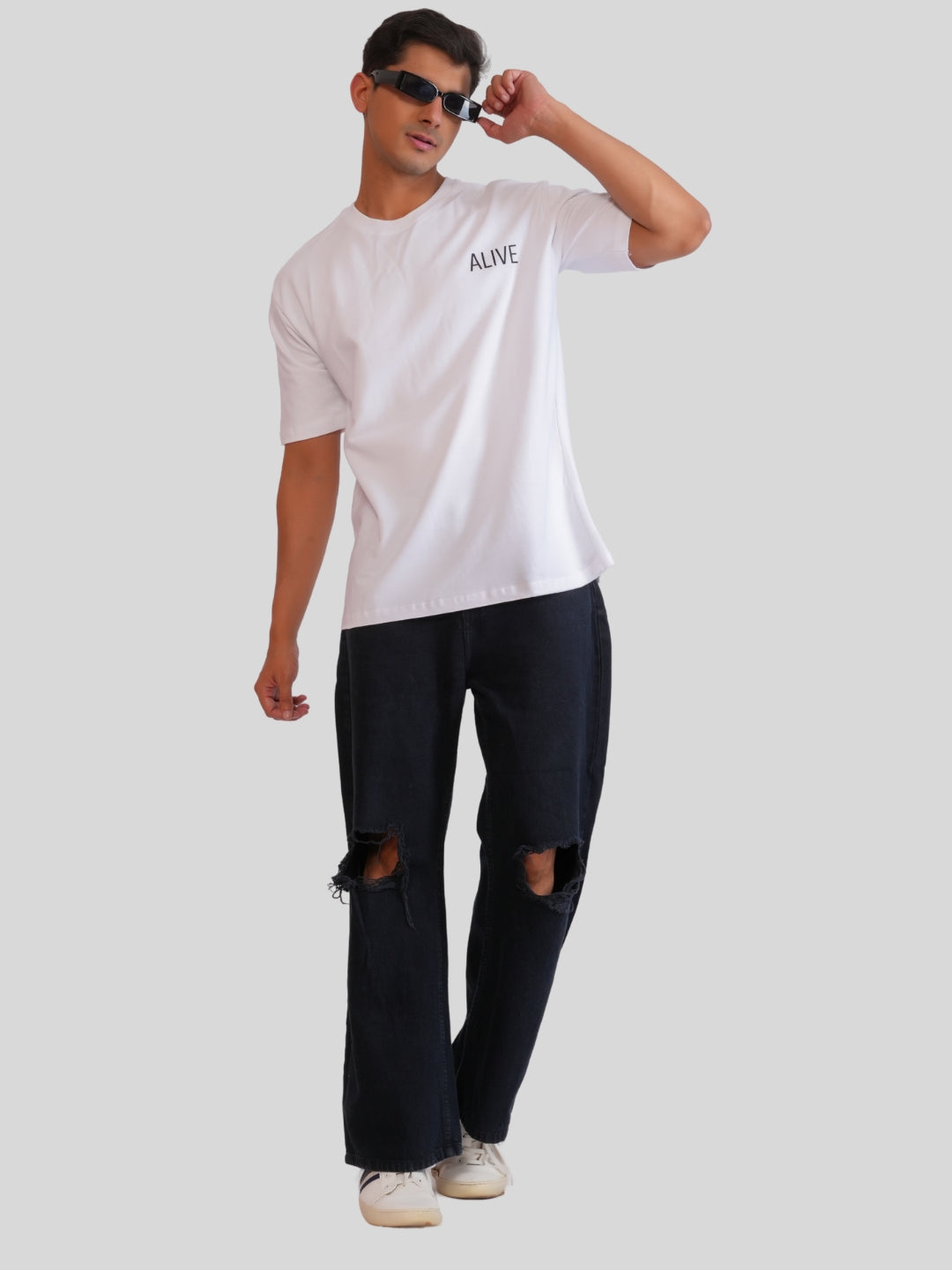 White Alive Oversized