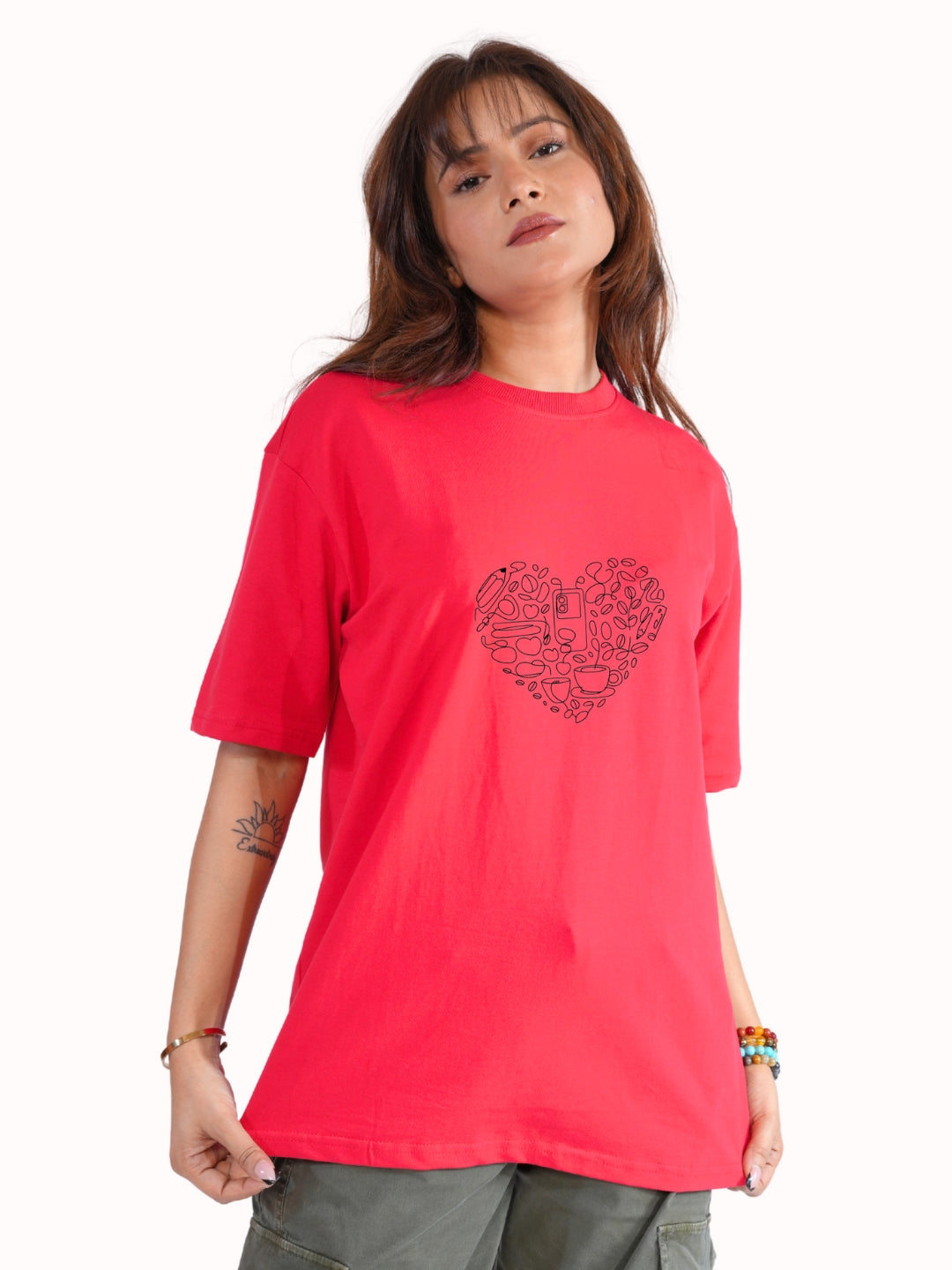 Heart Red Oversized
