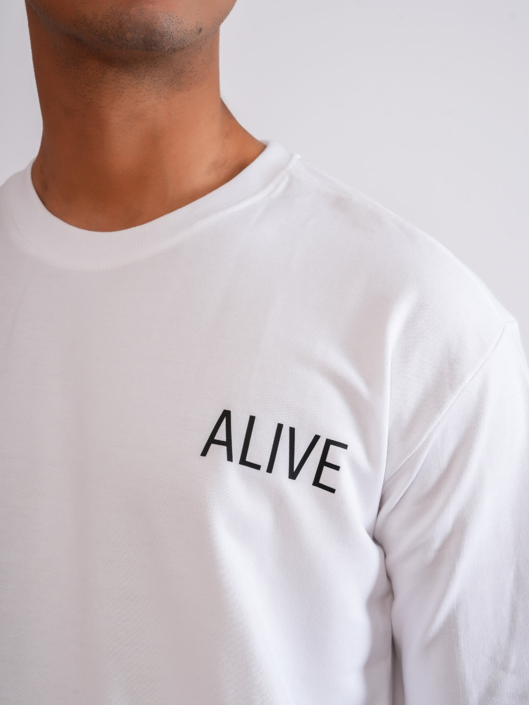 White Alive Oversized