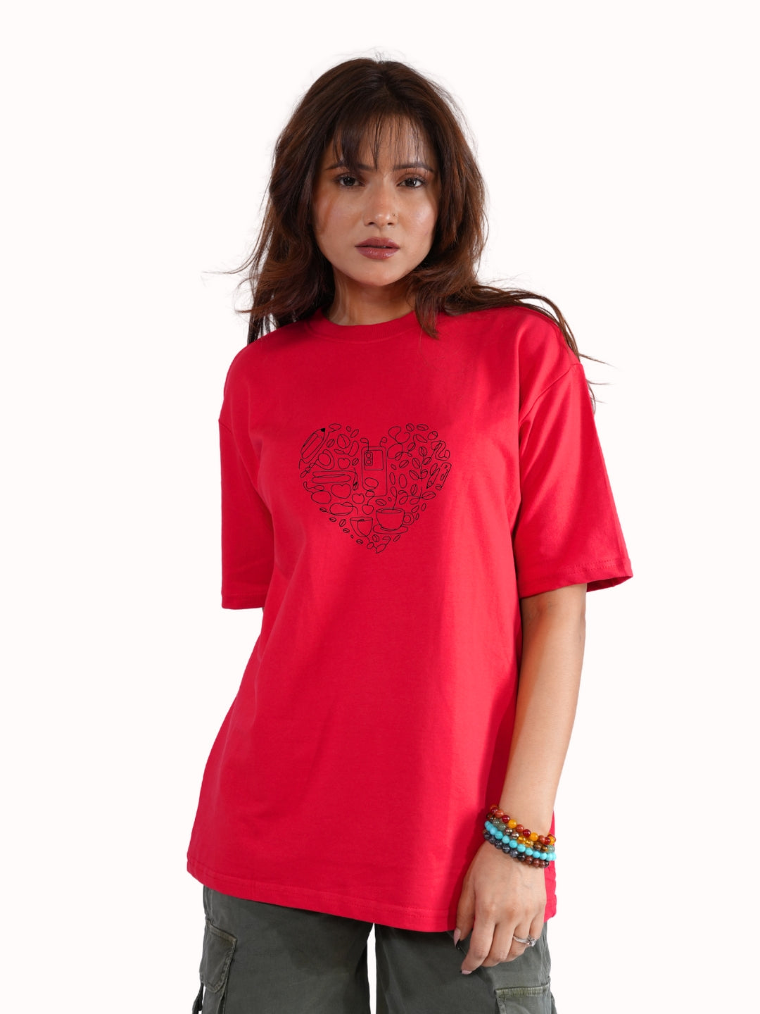Heart Red Oversized
