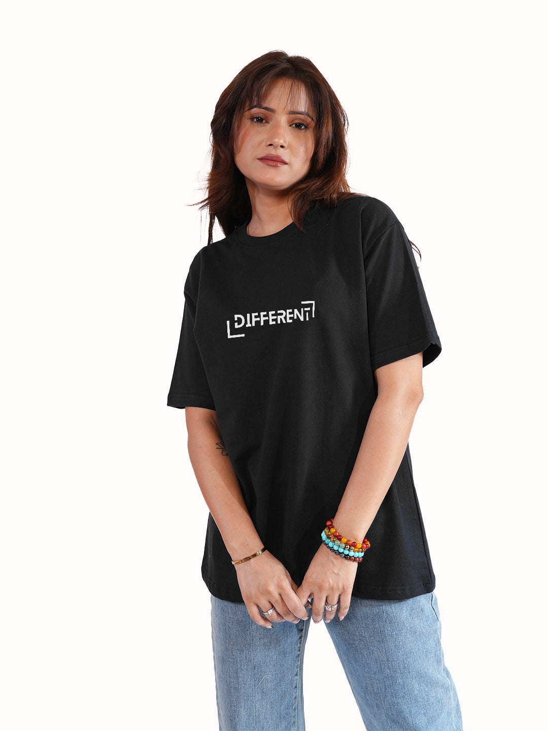 Different Black Oversized