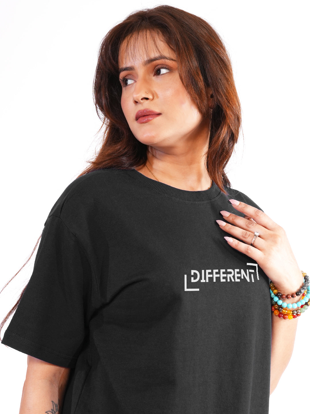 Different Black Oversized