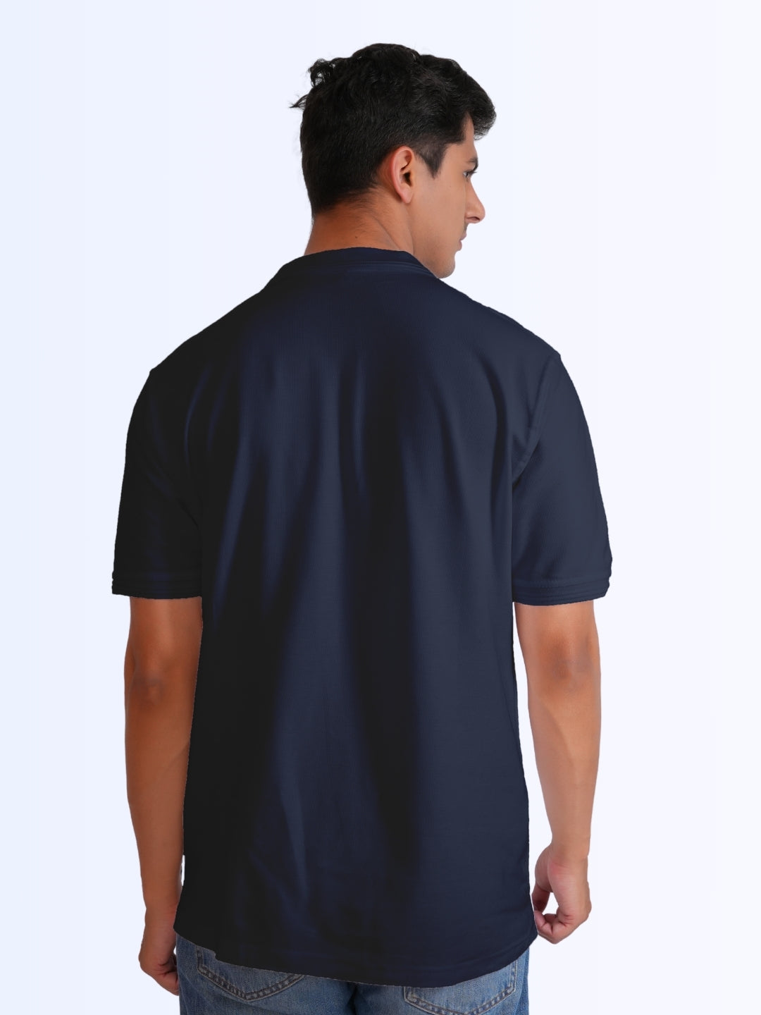 Men's Classic Polo Cotton Blue T-Shirt