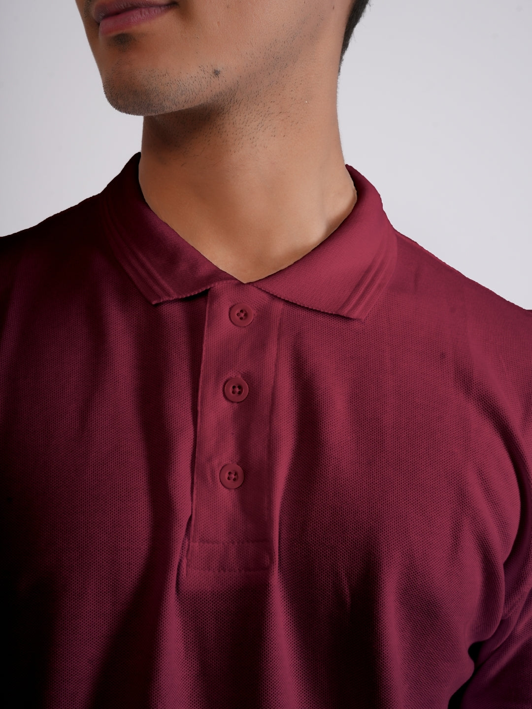 Men's Classic Polo Cotton Maroon T-Shirt