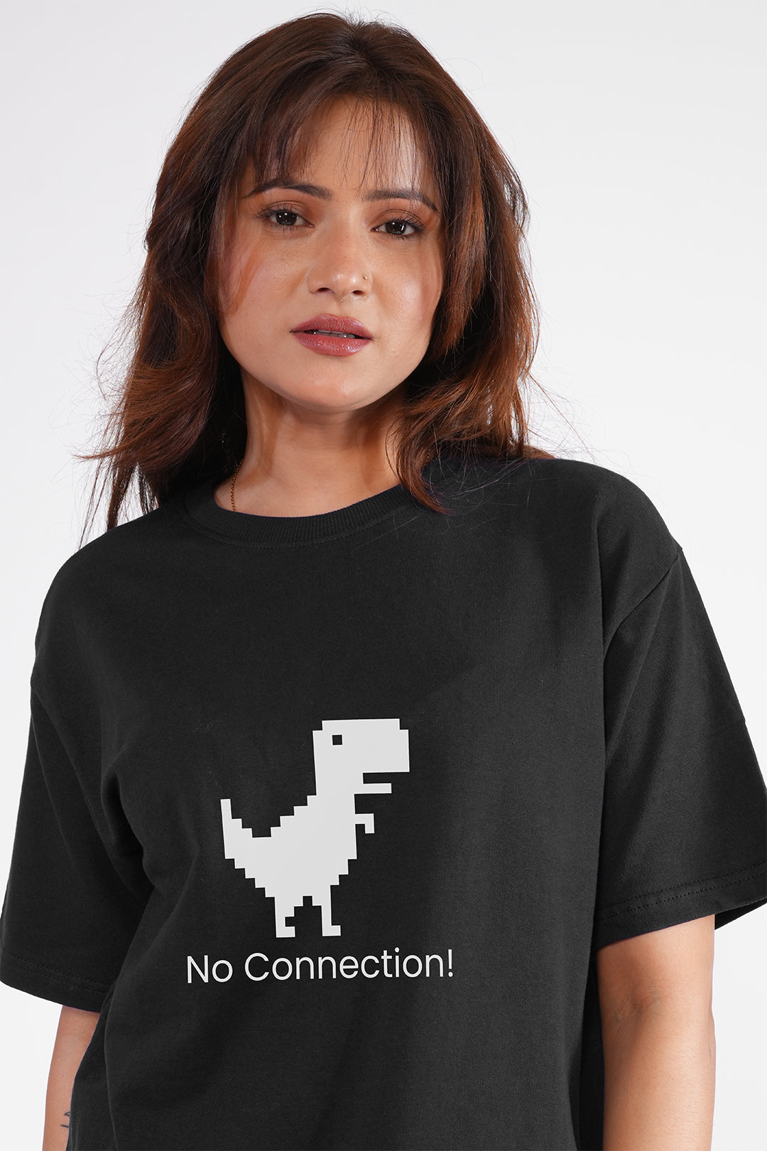 No Connection Black Oversized