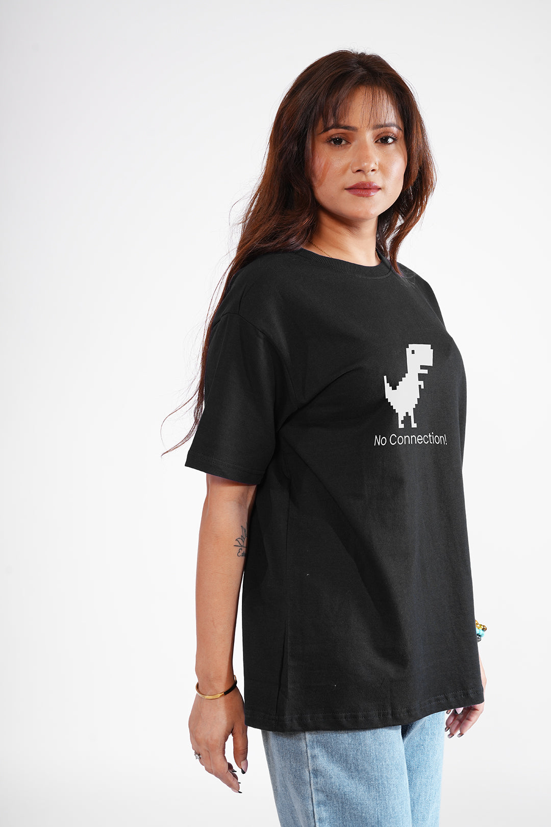 No Connection Black Oversized