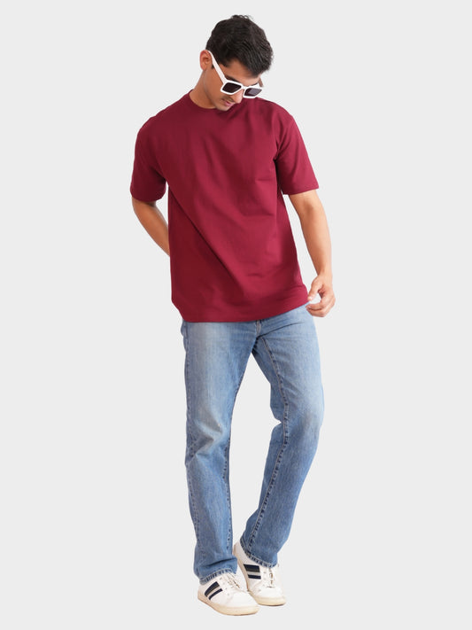 Maroon Oversized T-Shirt