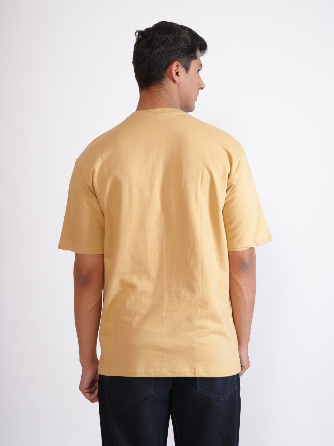 Beige Art Is Life Oversized T-shirt