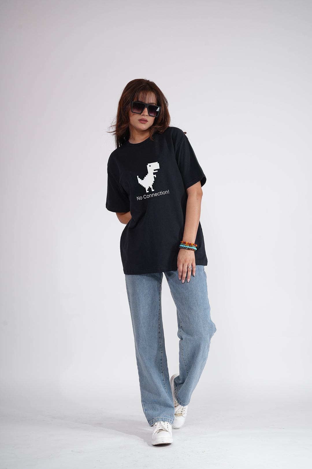 No Connection Black Oversized